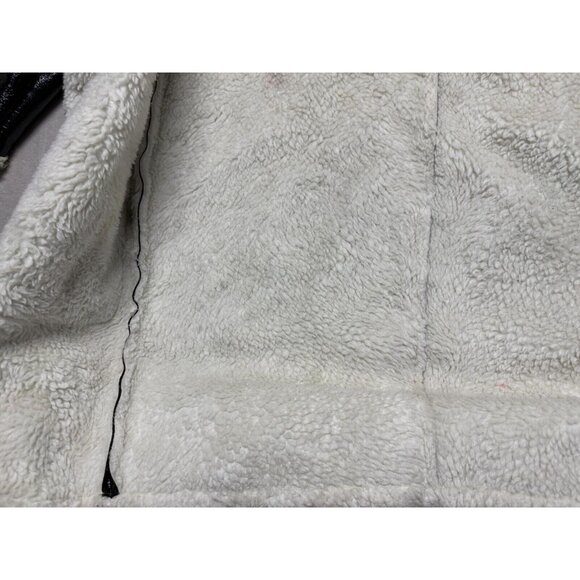 ASOS Oversized Parka In Cracked Vinyl With Borg US SIZE 10 - Picture 13 of 16